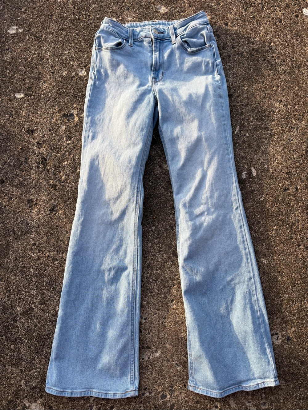 Old Navy Light Blue Flare Jeans